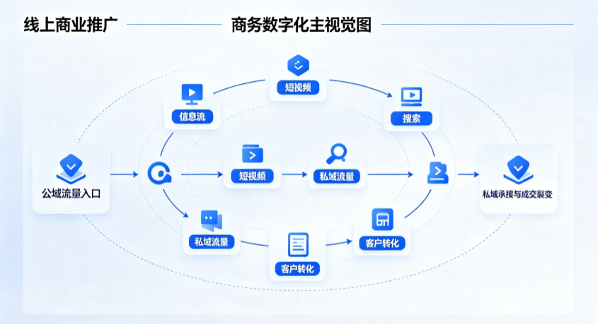 三门峡线上商业推广怎么做？全域流量闭环搭建与低成本转化实战指南